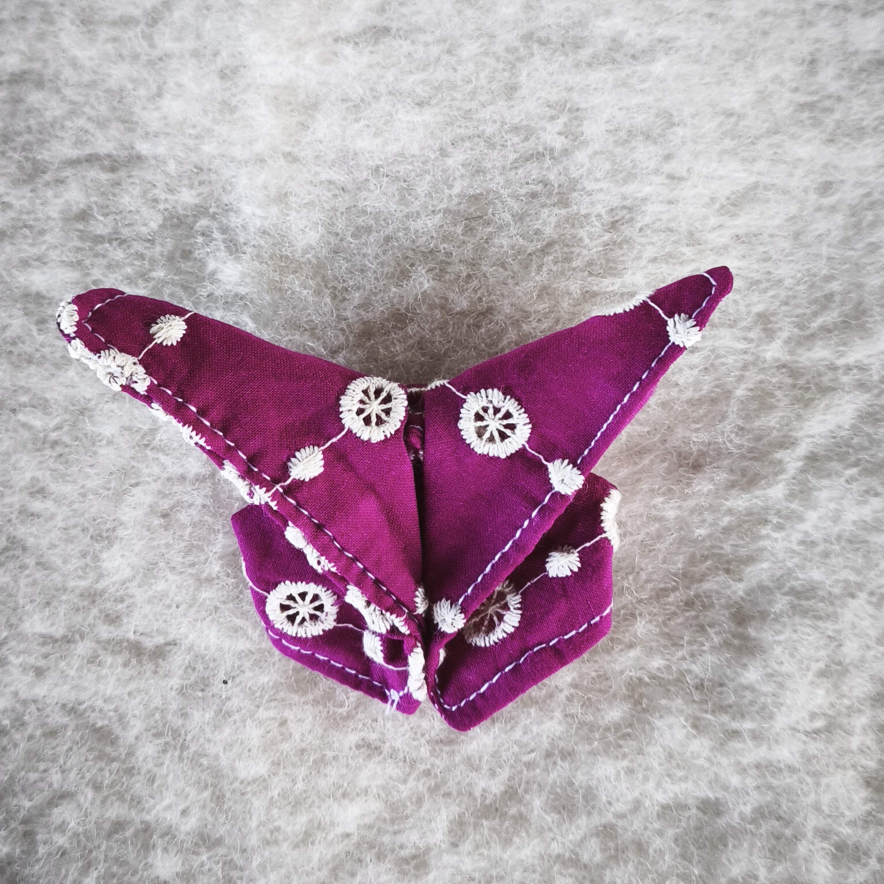 Marque-page Papillon en Coton – Accessoire de lecture – Modèles au choix