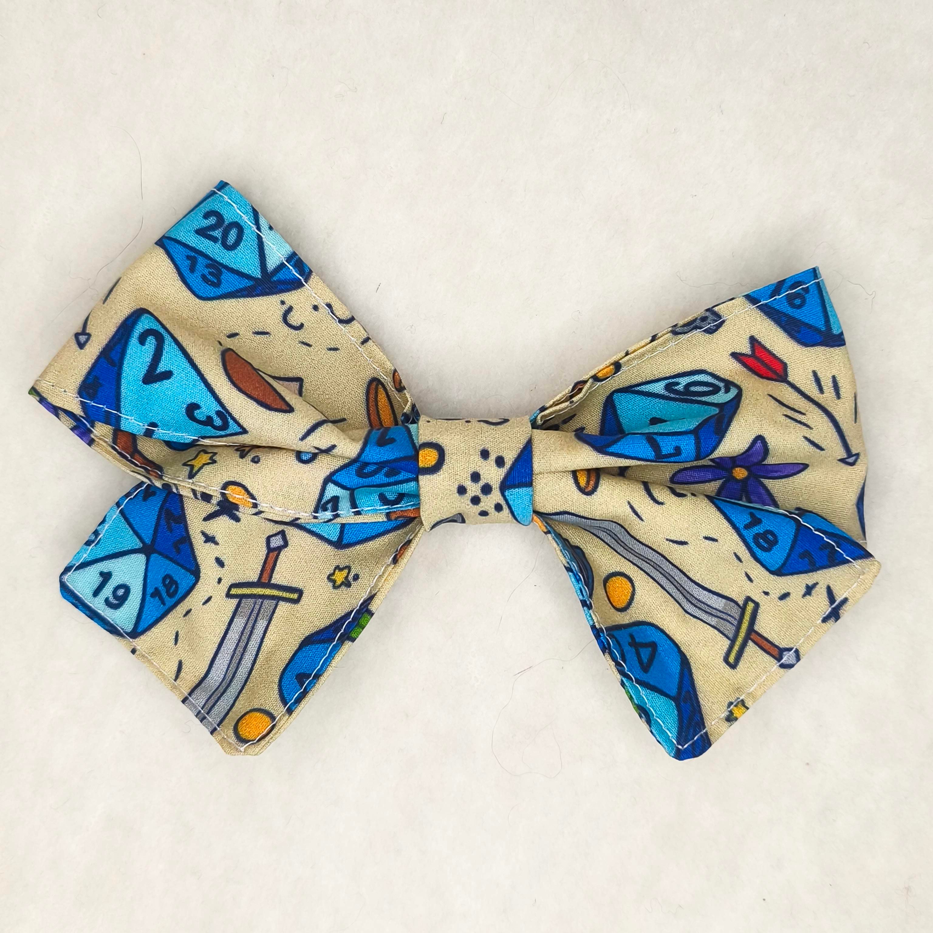 Nœud cheveux Roll for Charisma vue face