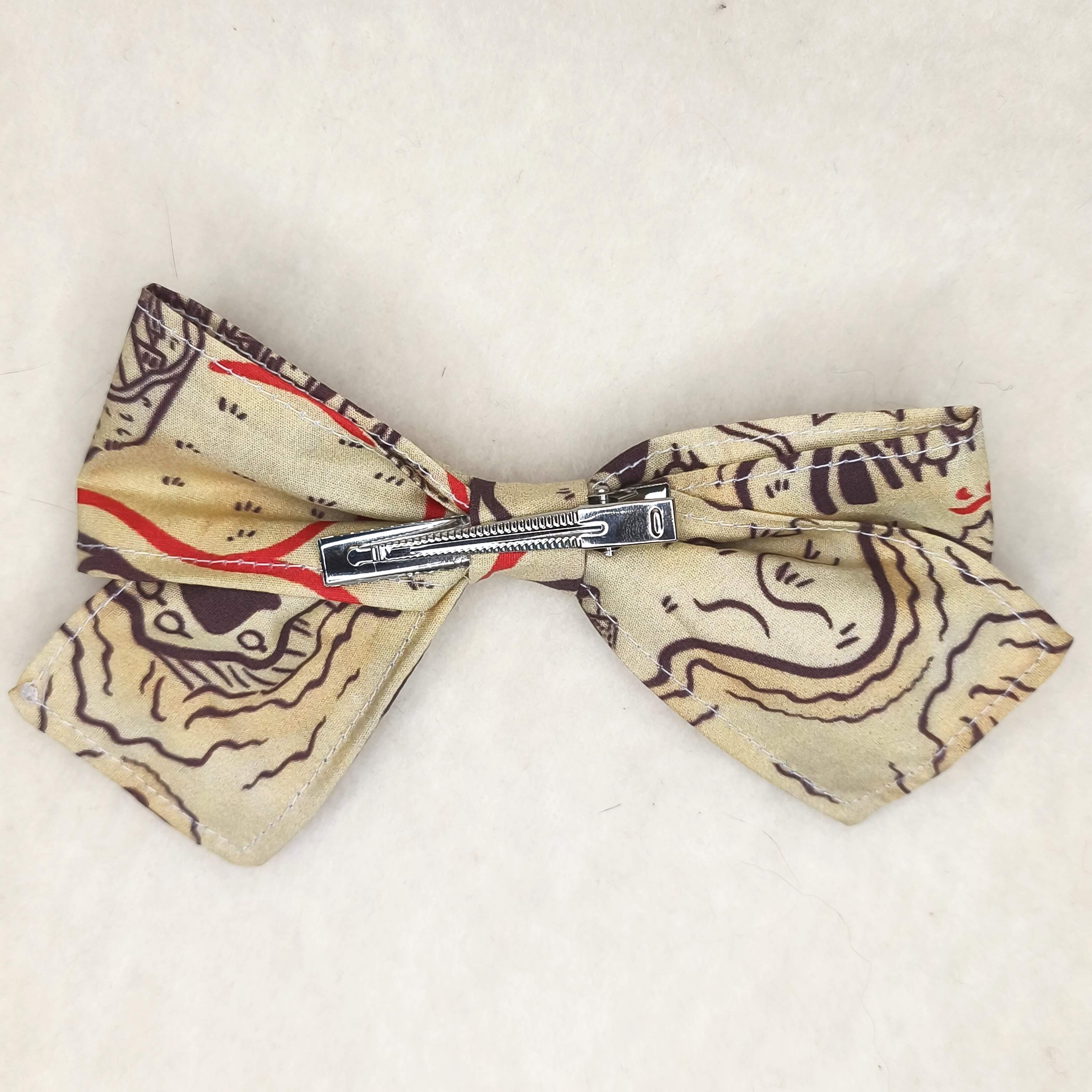 Noeud cheveux Treasure map vue face