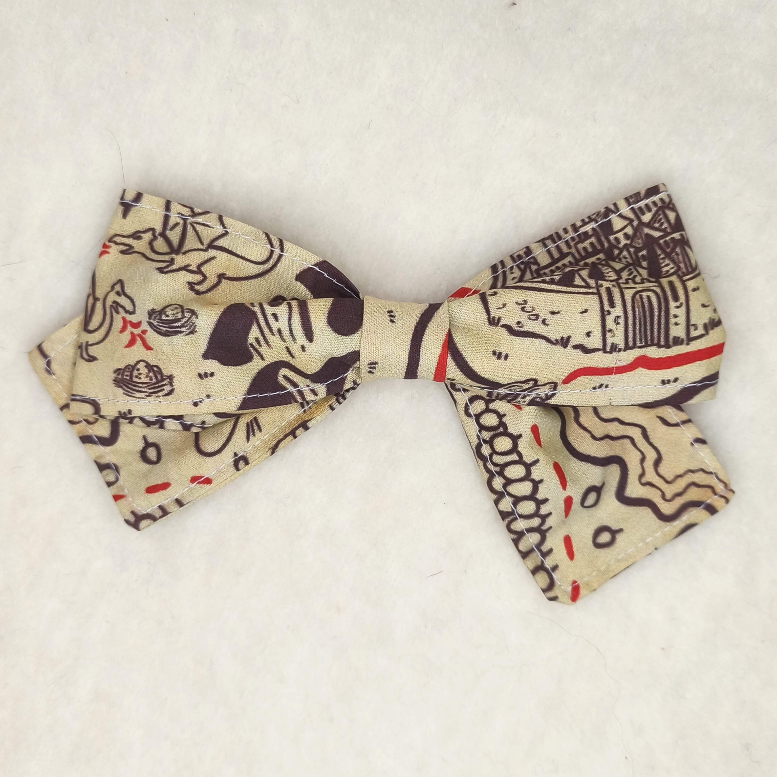 Nœud cheveux Treasure map vue arrière