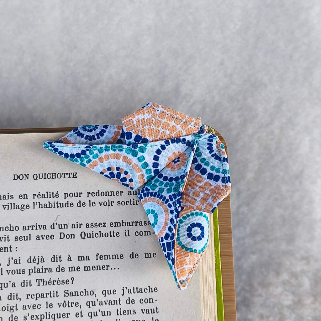 marque page origami mosaique orange 1 avant