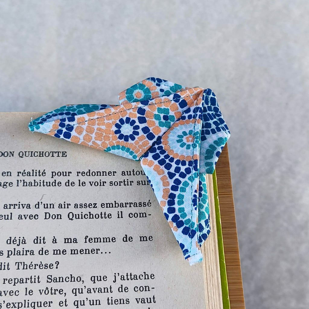 marque page origami mosaique orange 3 avant
